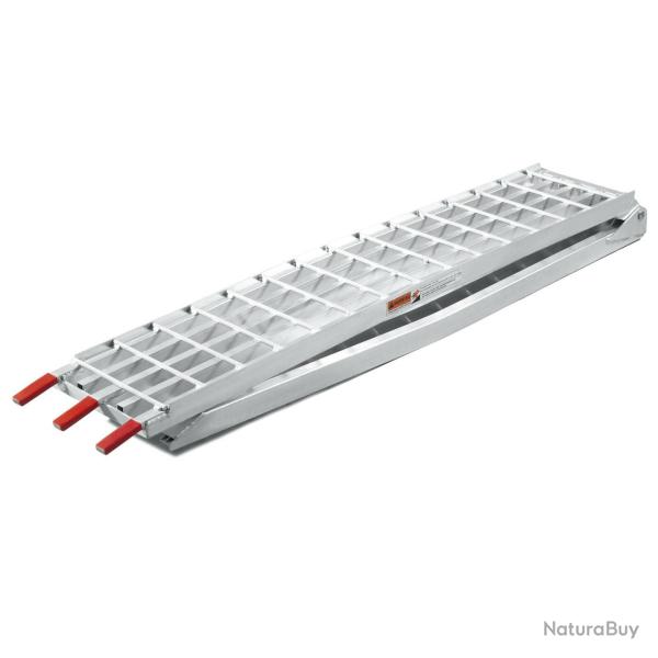 Rampe de chargement multi-usage pliante aluminium rail collision 310 cm jusqu'a 540 kg gris 16_0002