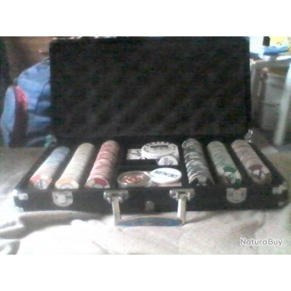 malette de poker jetons c�ramique