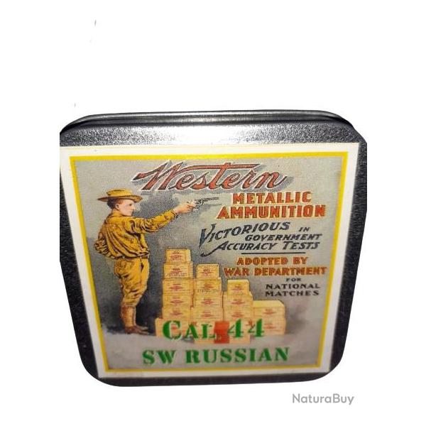 44 SW RUSSIAN: Reproduction boite cartouches (vide) WMA WESTERN METALLIC AMMUNITION 8937492