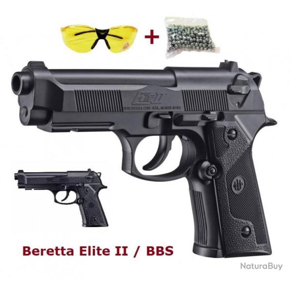 Pistolet Co2  Beretta elite II  / Cal 4.5  BB