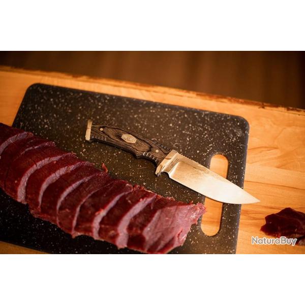 Couteau Bushcraft Schrade Old Timer Heritage Lame Acier D2 Manche Bois Etui Cuir SCH1135992