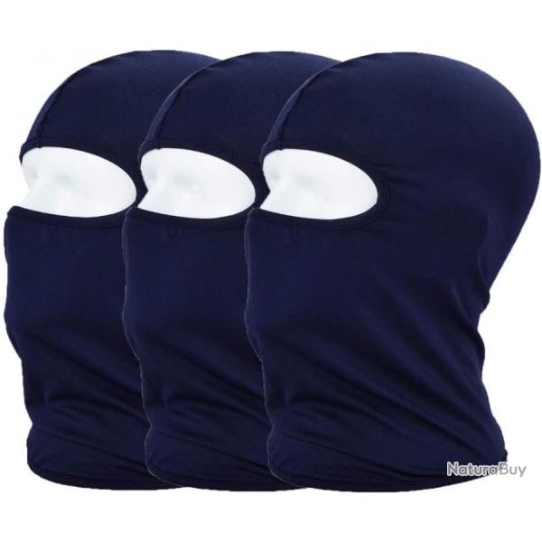 Lot de 3 cagoules - Bleu marine - Anti UV - Livraison gratuite et rapide