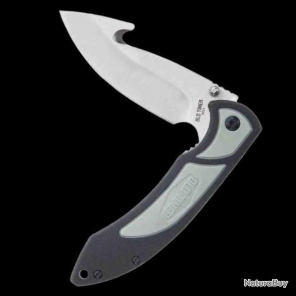 Couteau Schrade Old Timer Trail Boss Lame Guthook 8Cr13MoV Manche TPE Linerlock Clip SCH1137148