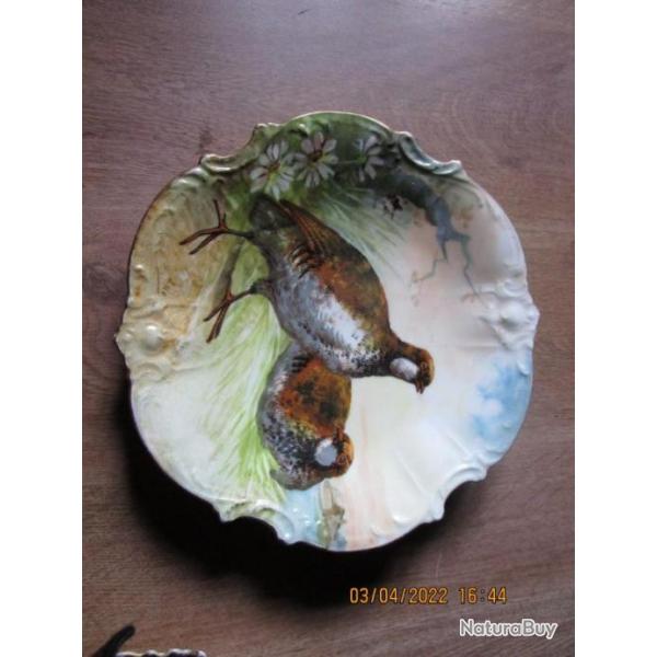 assiettes d�coratives gibiers