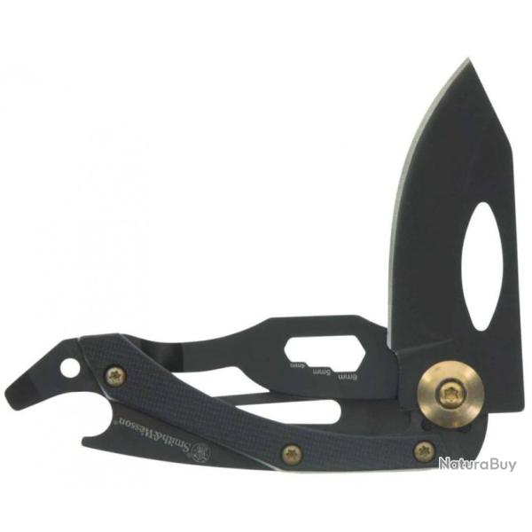 Couteau Smith&Wesson Multi-Tool Reverse Tanto Lame Acier Inox Manche Acier SW1136970