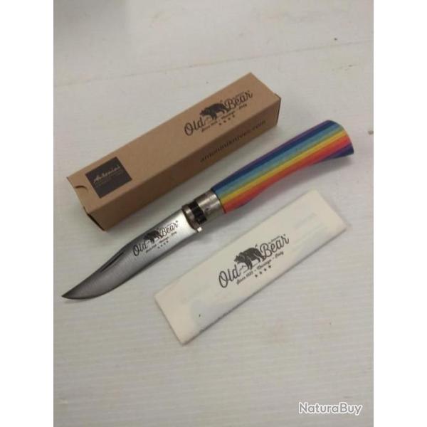 Couteau ''hold bear'' classical multicolore