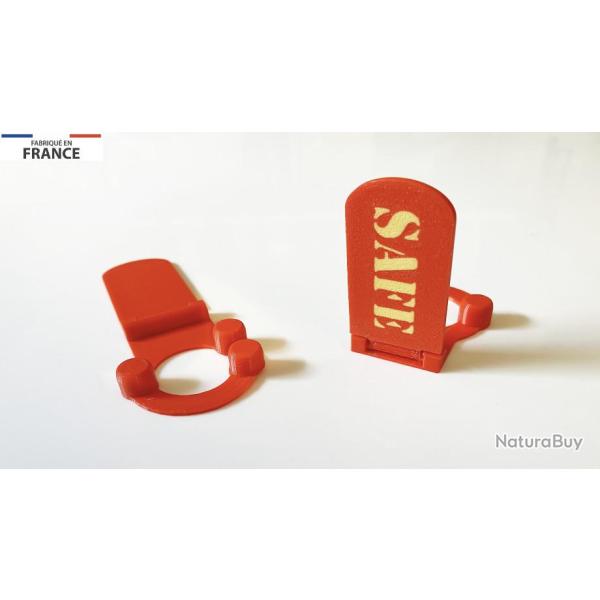 Drapeau t�moin de chambre vide 2 en 1 pour revolver S&W 686 7 coups