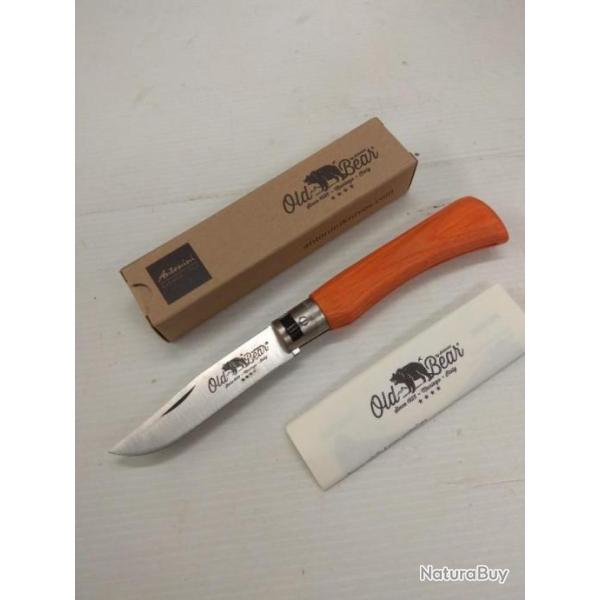 Couteau ''hold bear'' classical orange