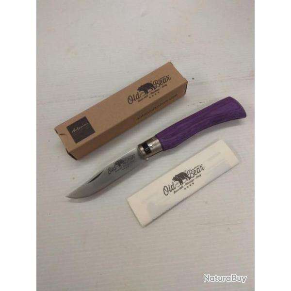 Couteau ''hold bear'' classical violet
