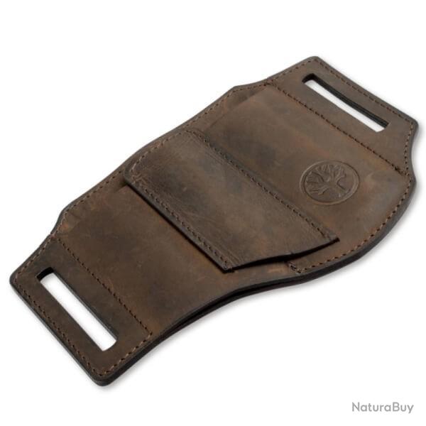 09BO296 - Etui Boker en cuir marron Ed-Three