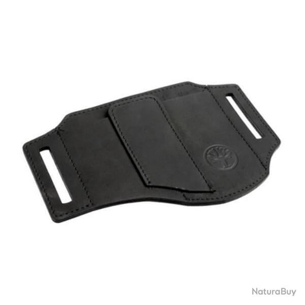 09BO295 - Etui Boker en cuir noir Ed-Three