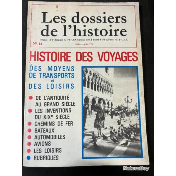 Revue Les dossiers de l'Histoire No 14 : Histoire des voyages