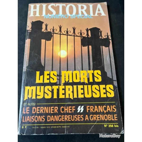 Revue Historia No Spcial 356bis : Les morts mystrieuses