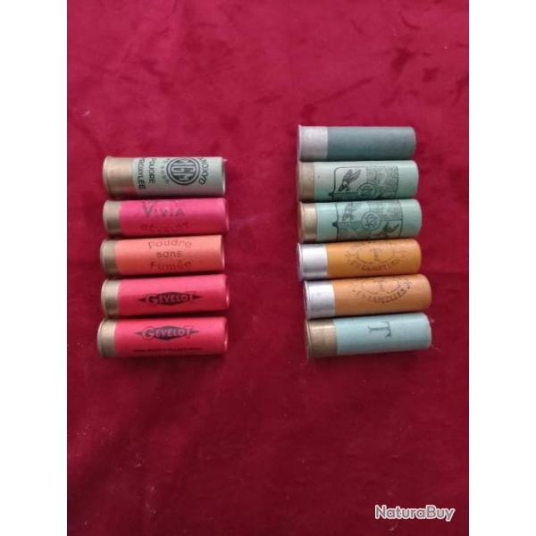 Lot cartouche lisse ancienne pour collection 11 au total