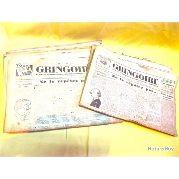 LOT D'HEBDOMADAIRES "GRINGOIRE"  1929.