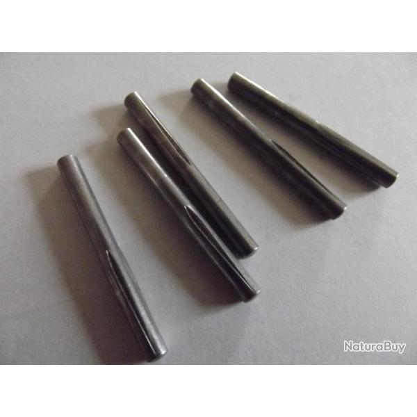 1� !!! Lot de 5 axes / goupilles cannel�es (LGC) rectifi�es 3x15x30mm acier inoxydable NEUFS