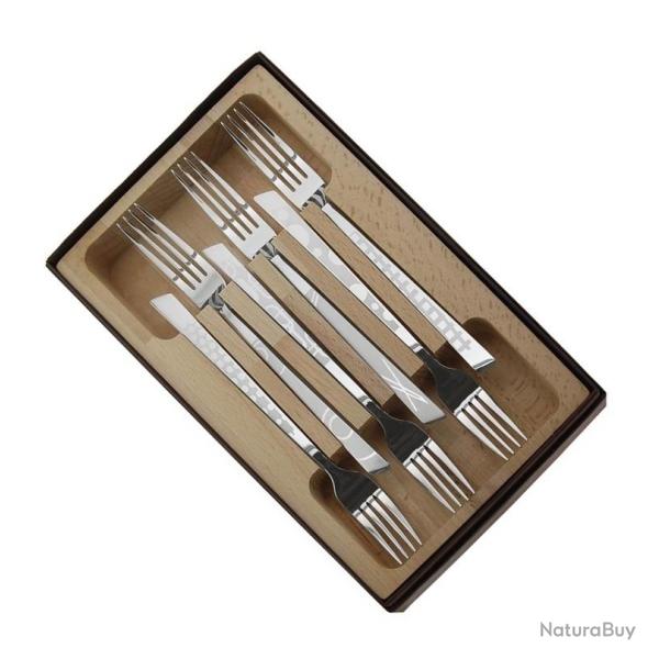 Coffret 6 fourchettes table "Le Thiers" d�cor maison [Roger Orf�vre]