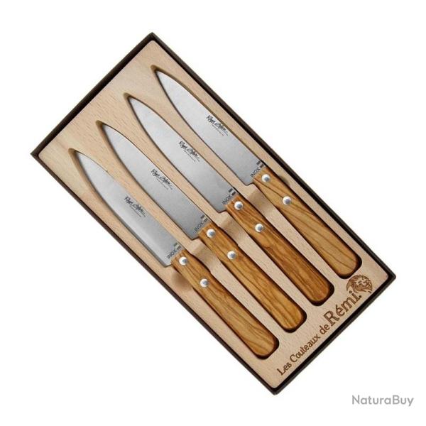 Coffret 4 couteaux table olivier [Roger Orf�vre]