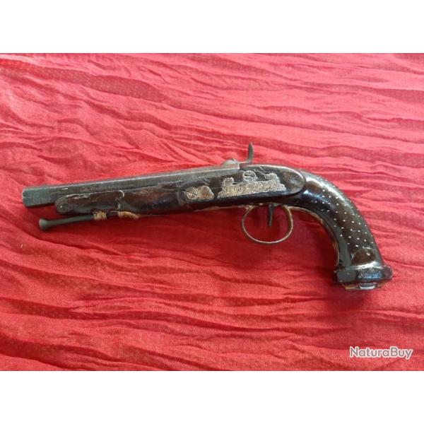 Pistolet d officier epoque 1er empire par Berleur.