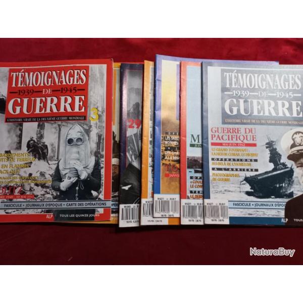 Ancien Magazine T�moignage de guerre  De 1939  � 1945