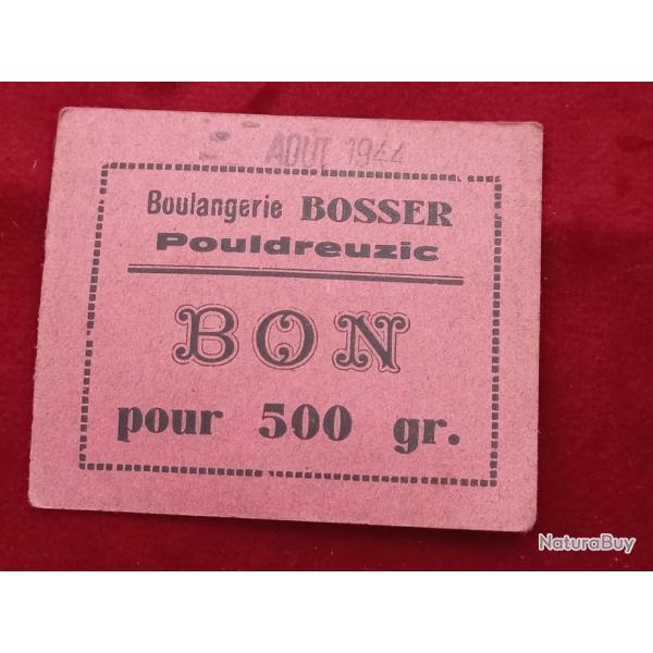 Bon de rationnement pour 500 grammes de pain