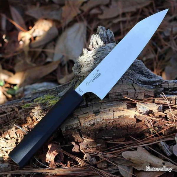 Couteau Spyderco Minarai Series Funayuki Lame Acier CTS-BD1N Manche Polypropylene Japan SCK16PBK