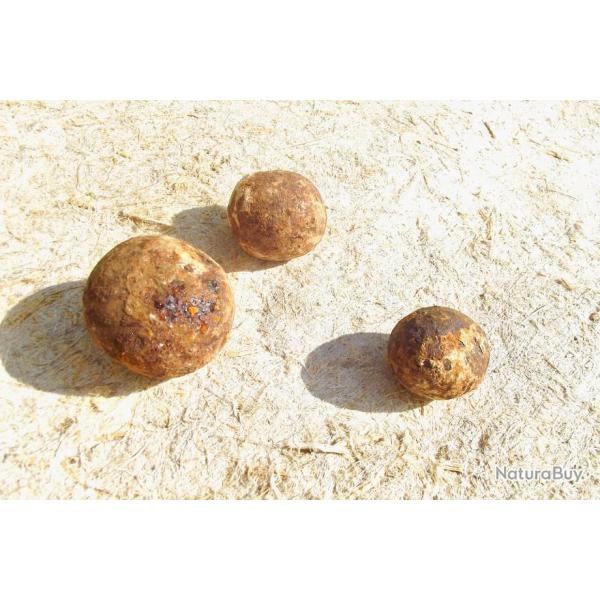 LOT DE 3 BOULETS DE CANON.