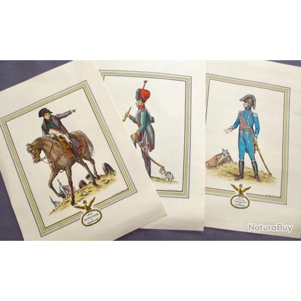 LOT DE TROIS GRAVURES DE DERVEAUX.