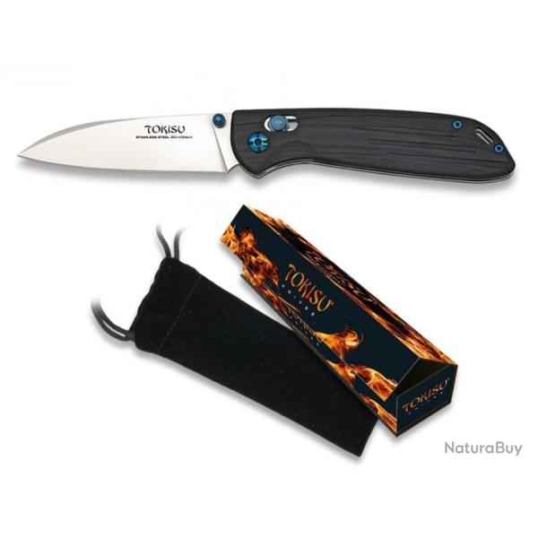 couteau TOKISU. G10. CNC Axis lock. 8.8