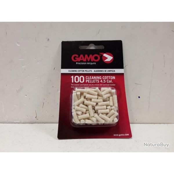 x100 Cotons de nettoyage pour carabine a plombs cal.4,5mm