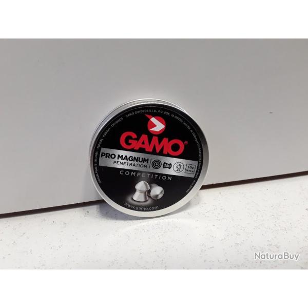 BOITE DE 250 PLOMBS GAMO PRO MAGNUM P�N�TRATION  COMPETITION CAL5,5