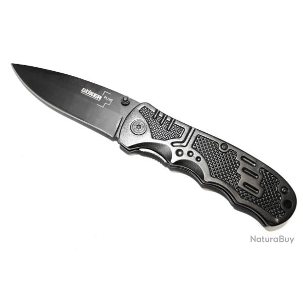 Couteau pliant Boker Plus noir avec manche ergonomique