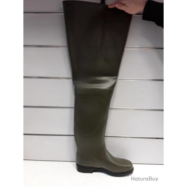 8050 PAIRE DE BOTTES CUISSARDES KAKI AIGLE MAITRE CAOUTCHOUTIER NEUF