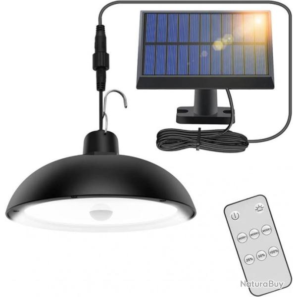 Ensemble lampes solaires - 360�+ panneau solaire - Campements, camping - Livraison gratuite