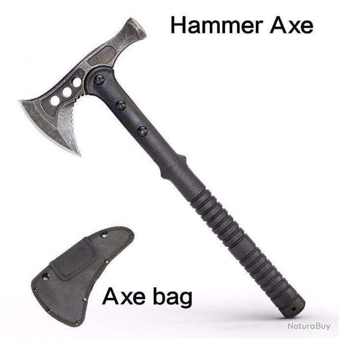 Hache Tomahawk tactique Armée Chasse Survie Camping Randonnée Bivouac