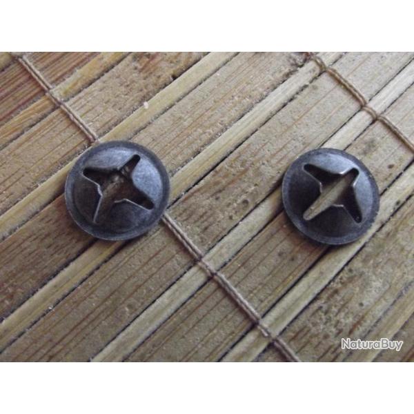 A SAISIR - 2 rondelles d'arrt pour axe lisse de diametre 4  4.2mm NEUVES