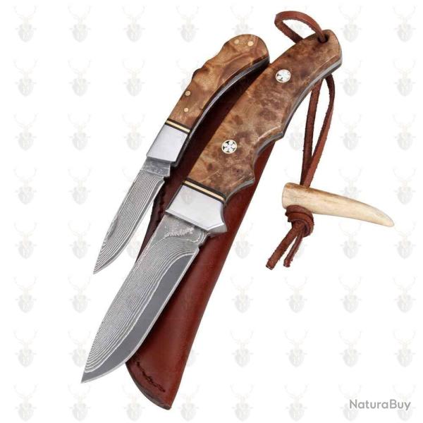 Set de 2 couteaux damas
