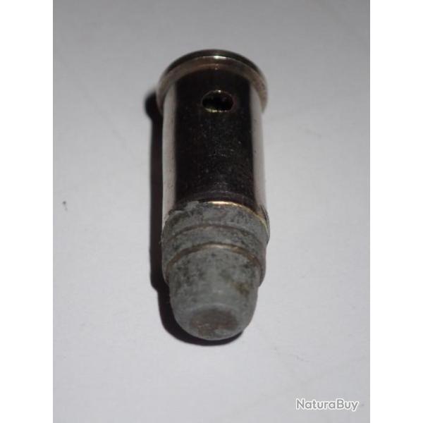 Cartouche neutralis�e - Wildcat 38 special en 38 S&W - Ogive plomb SWC - etui nickel�