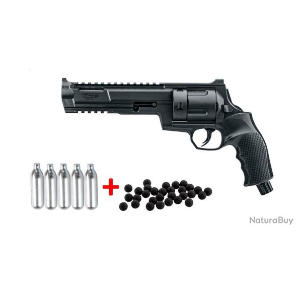 Pack complet HDR 68 Umarex T4E 16J Home Defense + 100 billes caoutchouc + 5 Co En Stock