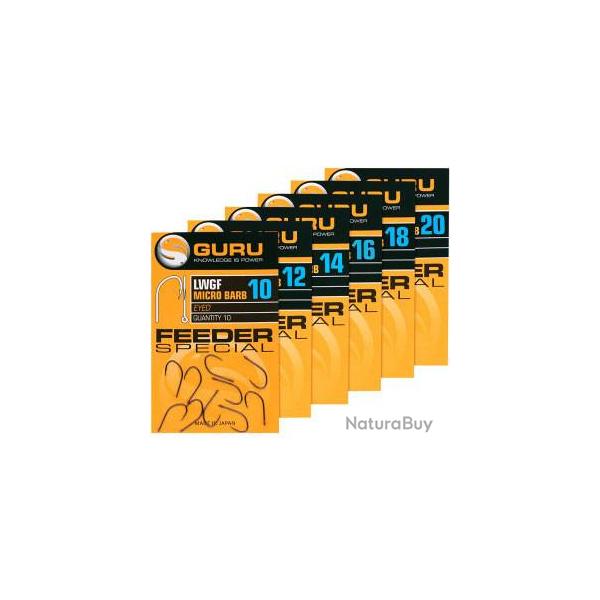 Hameons non-monts LWG Feeder Special 10 (Barbed/Eyed) Guru 10