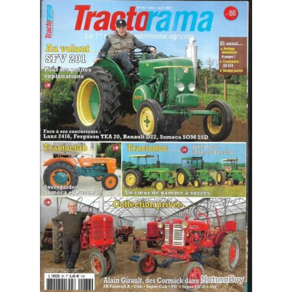tractorama 86 mars avril 2021 , john deere, farmall, vierzon, someca, b�n�, puzenat