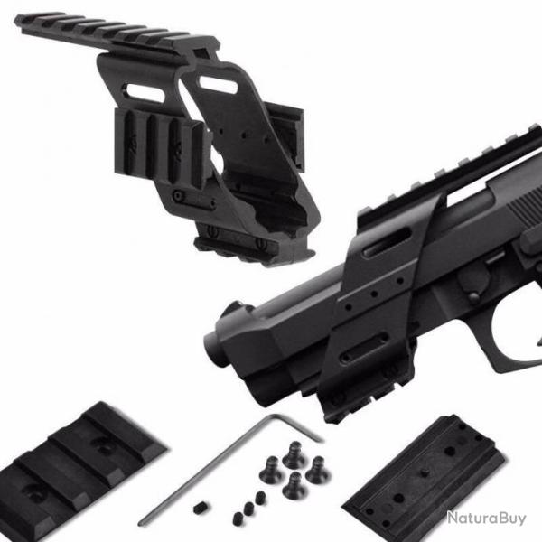 Rail quadruple pour pistolet - Universel