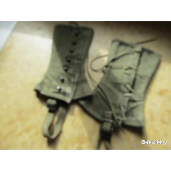 GUETRES US army GI 1R seconde guerre WW2 1944  Indochine arm�e lib�ration France libre Alg�rie Indo