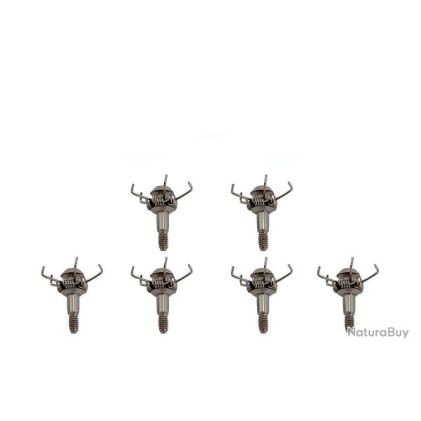 Lot de 6 pointes de chasse pour petit gibier Maximal Judo Lethal