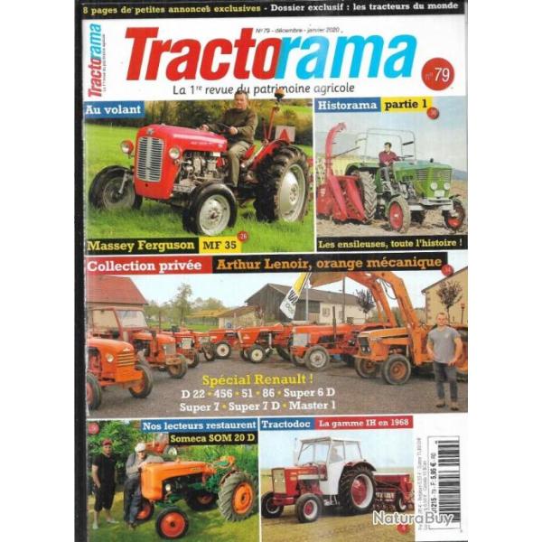 tractorama 79 d�cembre janvier 2020 renault, someca, ih, massey-ferguson mf 35, ensileuse,