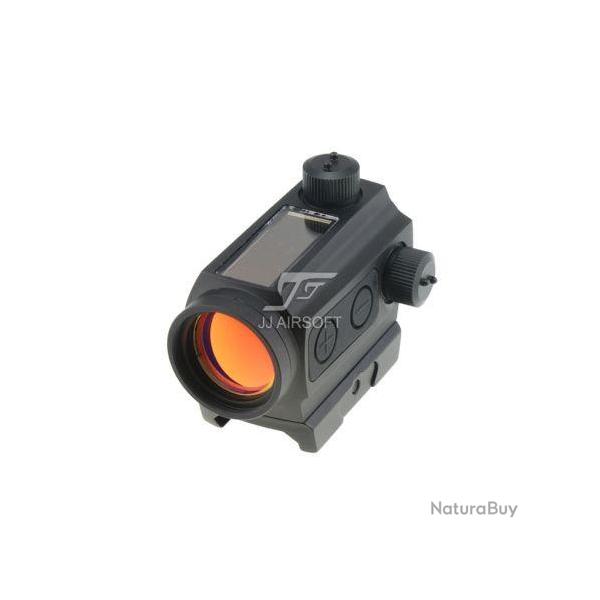 Viseur Point Rouge Red Dot R�plique Micro T1 Solaire Montage Picatiny Haut & Bas Noir JJ Airsoft
