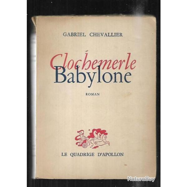 clochemerle babylone de gabriel chevallier
