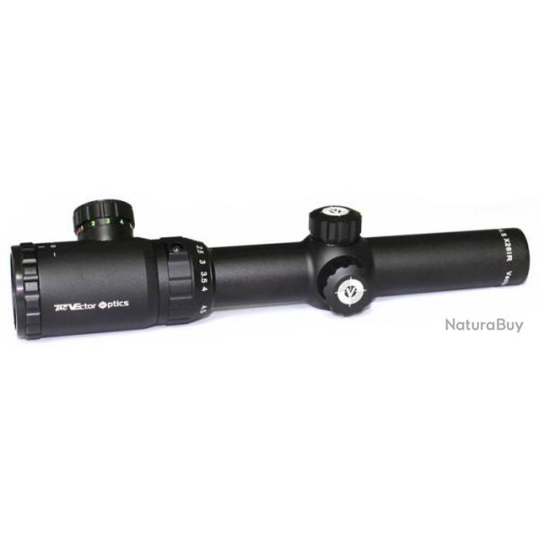 Lunette de Vis�e Chasse Arme � Feu Vector Optics Lunette "Swift" 1.25-4.5x26IR + anneau Picatinny