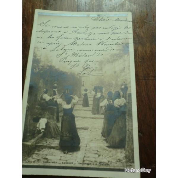 CP  Dpt  09  SALON 1903   G CLAUDE ITALIENNE A LA FONTAINE