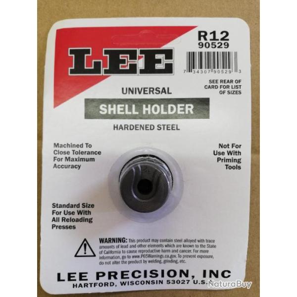 shell holder lee 12 R12 N�12 pour 22 ppc, 6 ppc, 7.62x39...